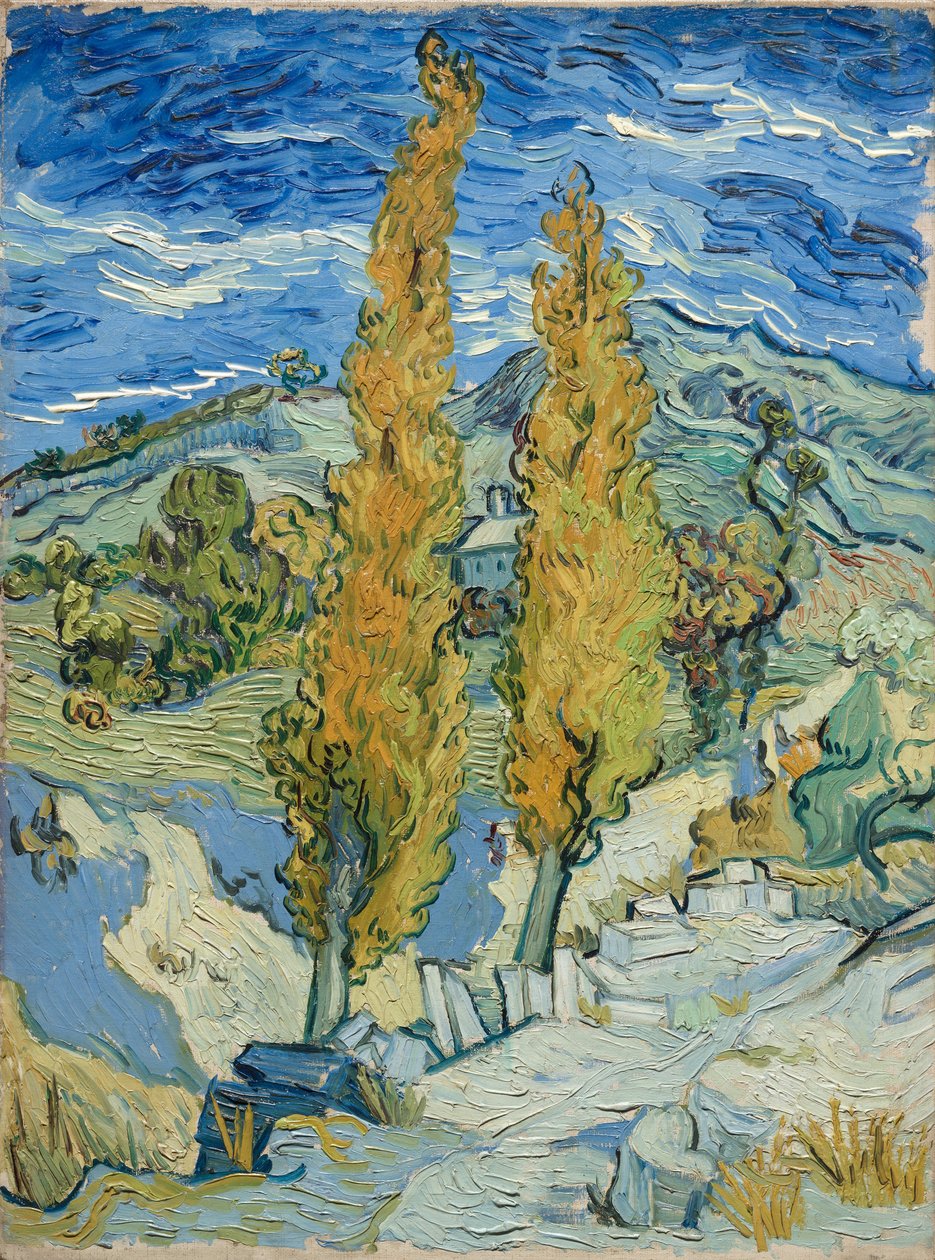 Die Pappeln in Saint-Rémy, 1889 von Vincent van Gogh