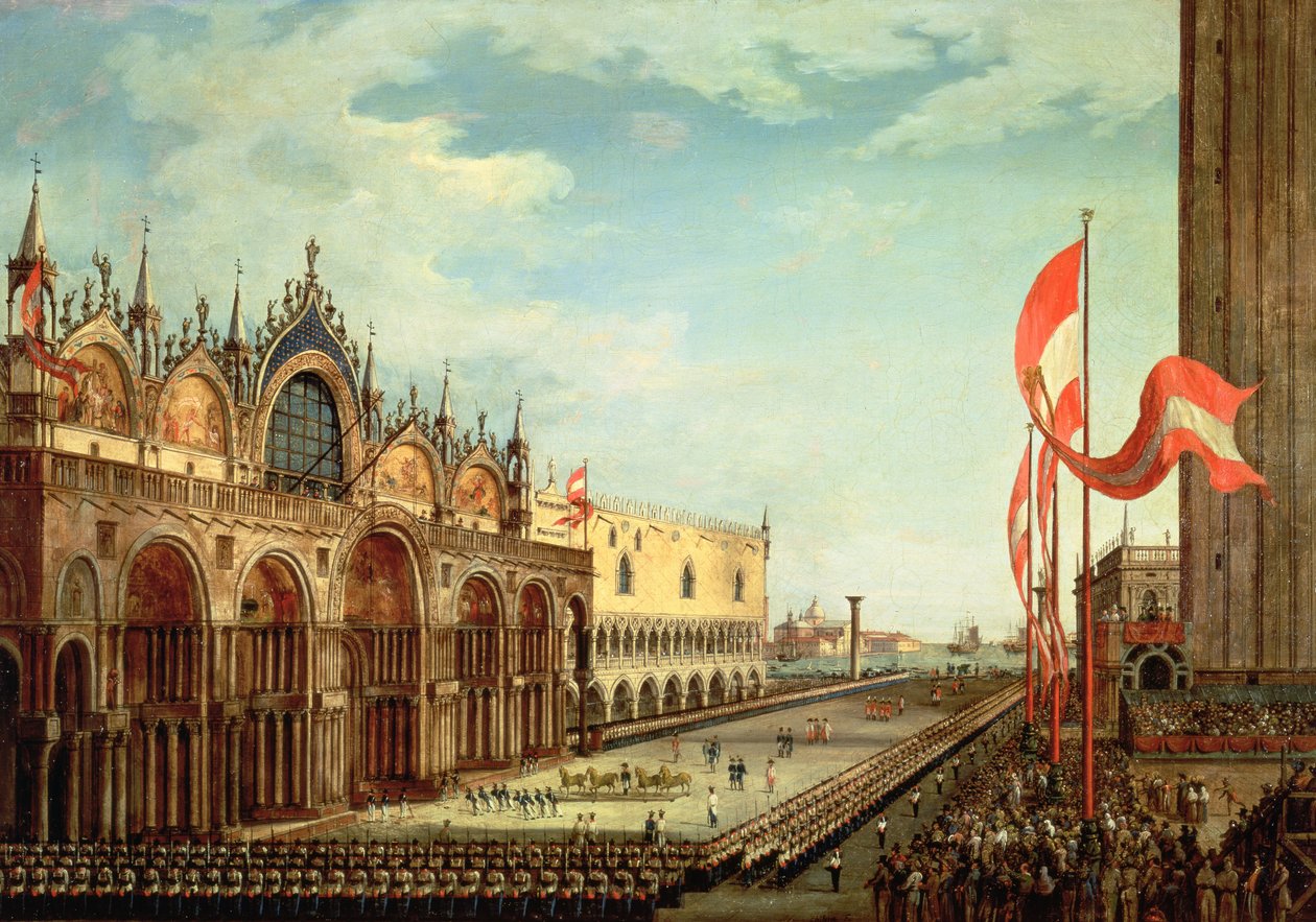 Die Rückkehr der St. Markus Truppen nach Venedig von Vincenzo Chilone