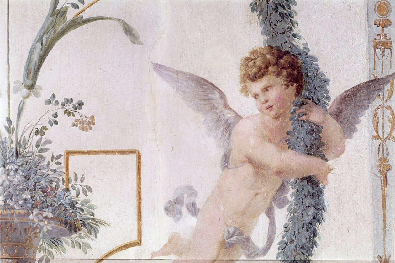 Detail der Dekoration aus dem Pompejanischen Musikzimmer, 1777-80 von Vincenzo Valdre