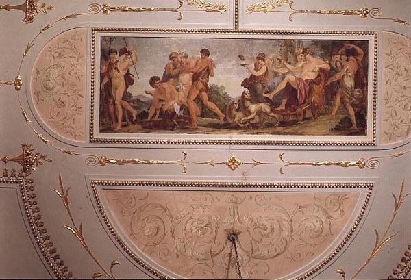Decke des Pompejanischen Musikzimmers von Vincenzo Valdre
