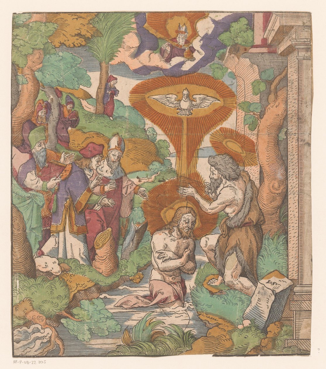 Taufe Christi von Virgilius Solis