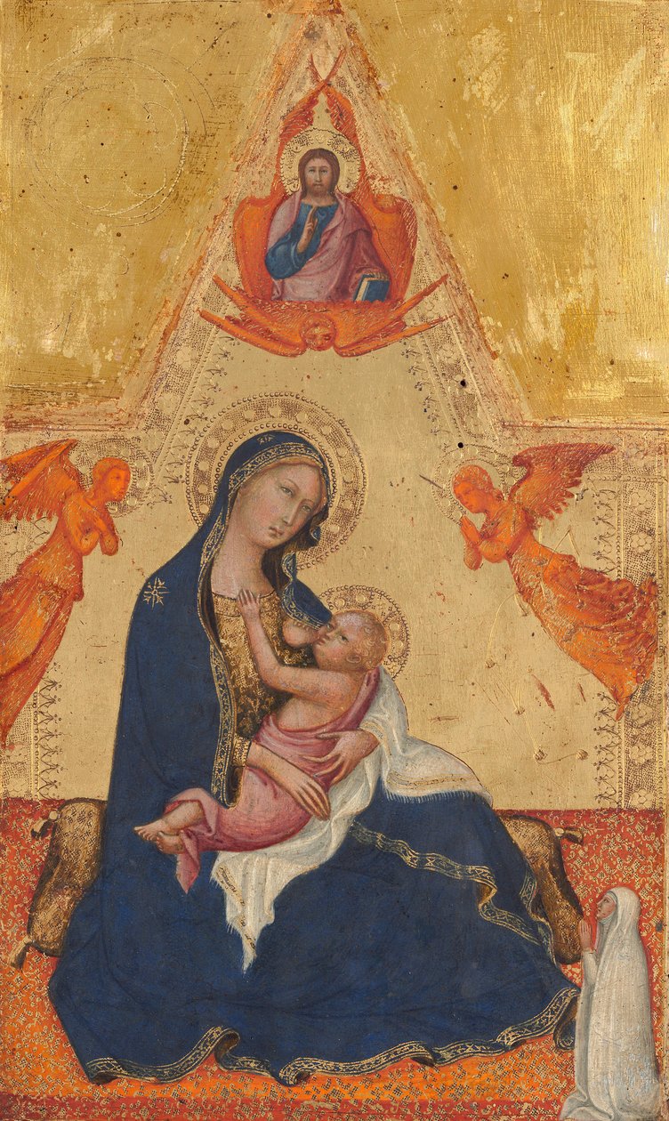 Madonna mit Kind (Vorderseite), ca. 1415 von Vittore Carpaccio