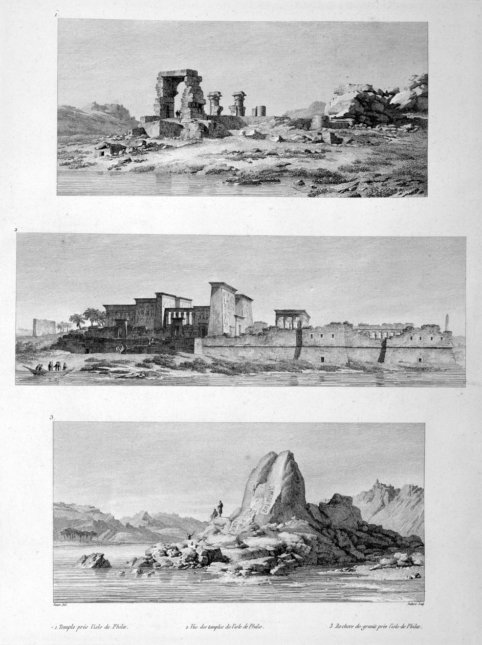 Ruinen der Tempel von Philae, Ägypten von Vivant Denon
