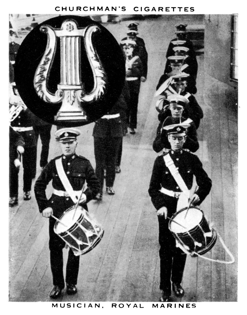 Musiker, Royal Marines, 1937 von WA and AC Churchman
