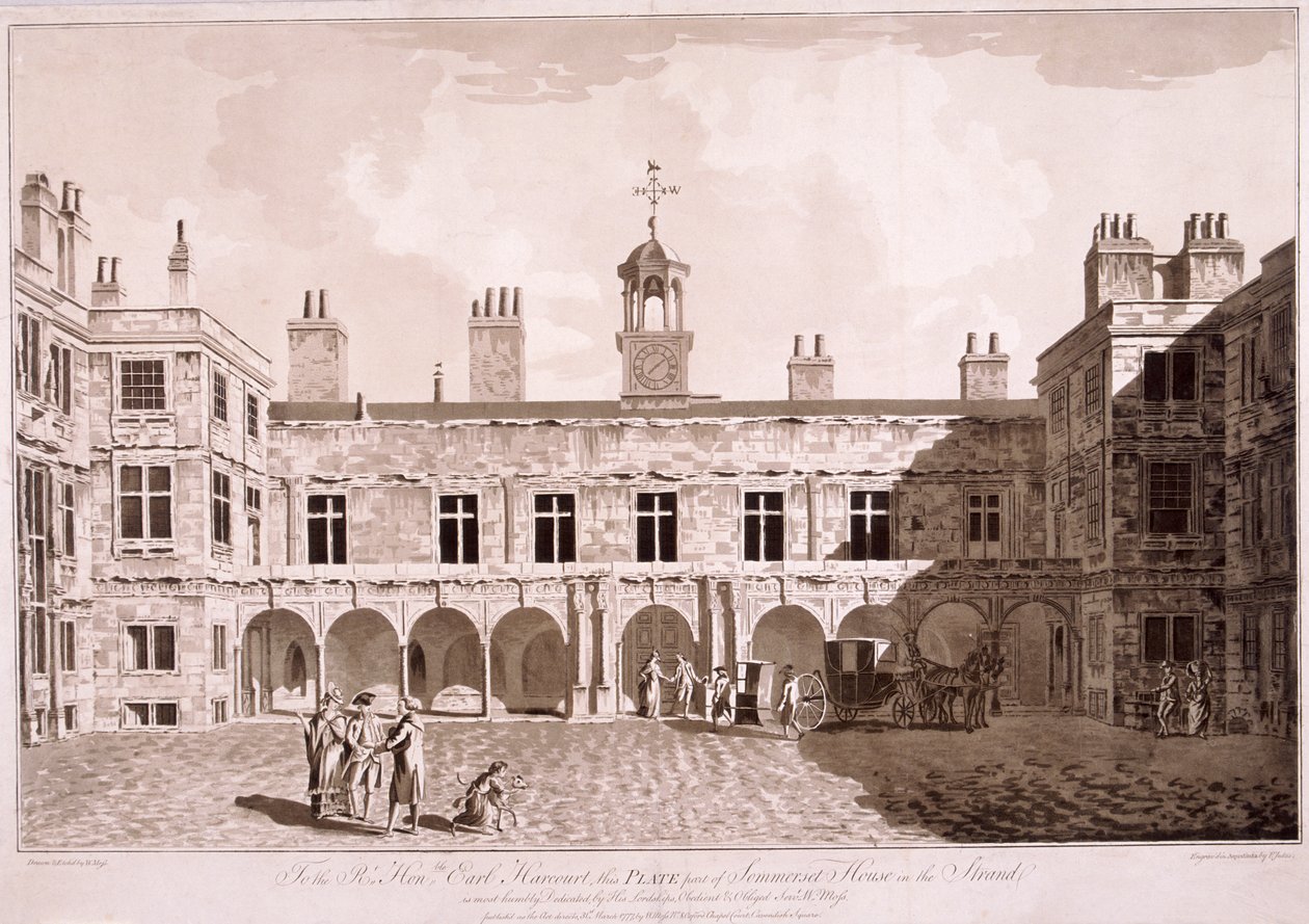 Somerset House, London, 1777 von WG Moss