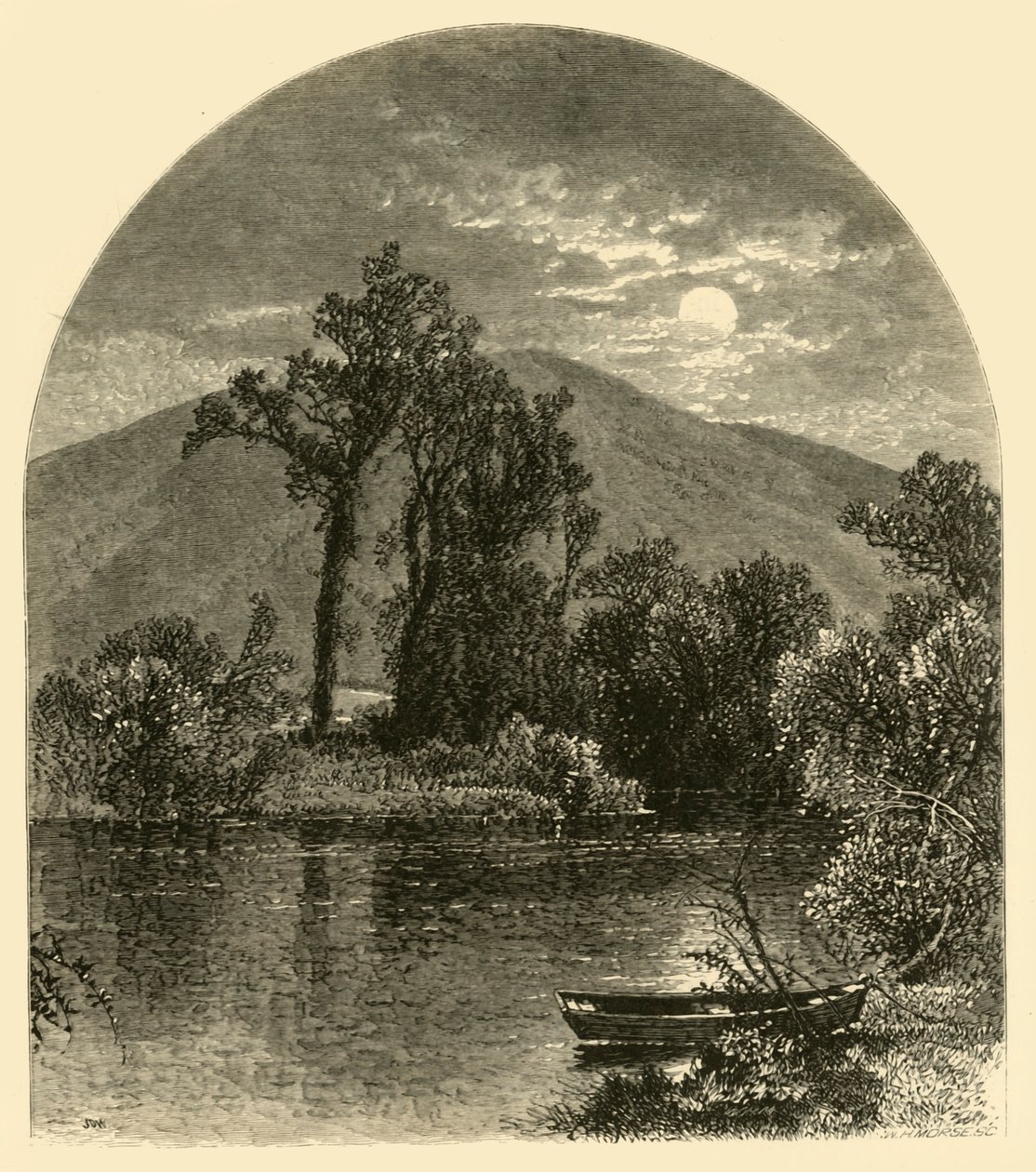 Hoosac River, North Adams, 1874 von W.H. Morse