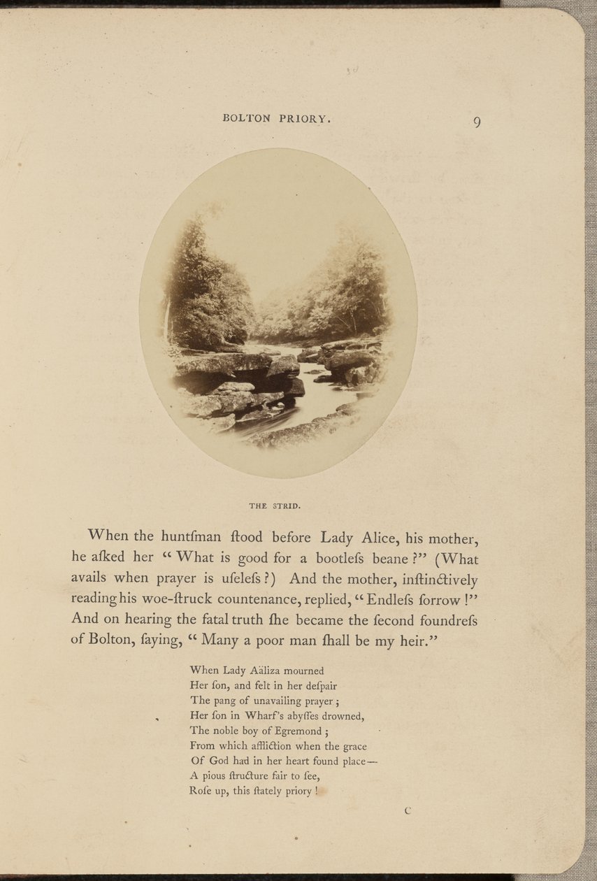 Bolton Priory; Der Strid von W.R. Sedgfield
