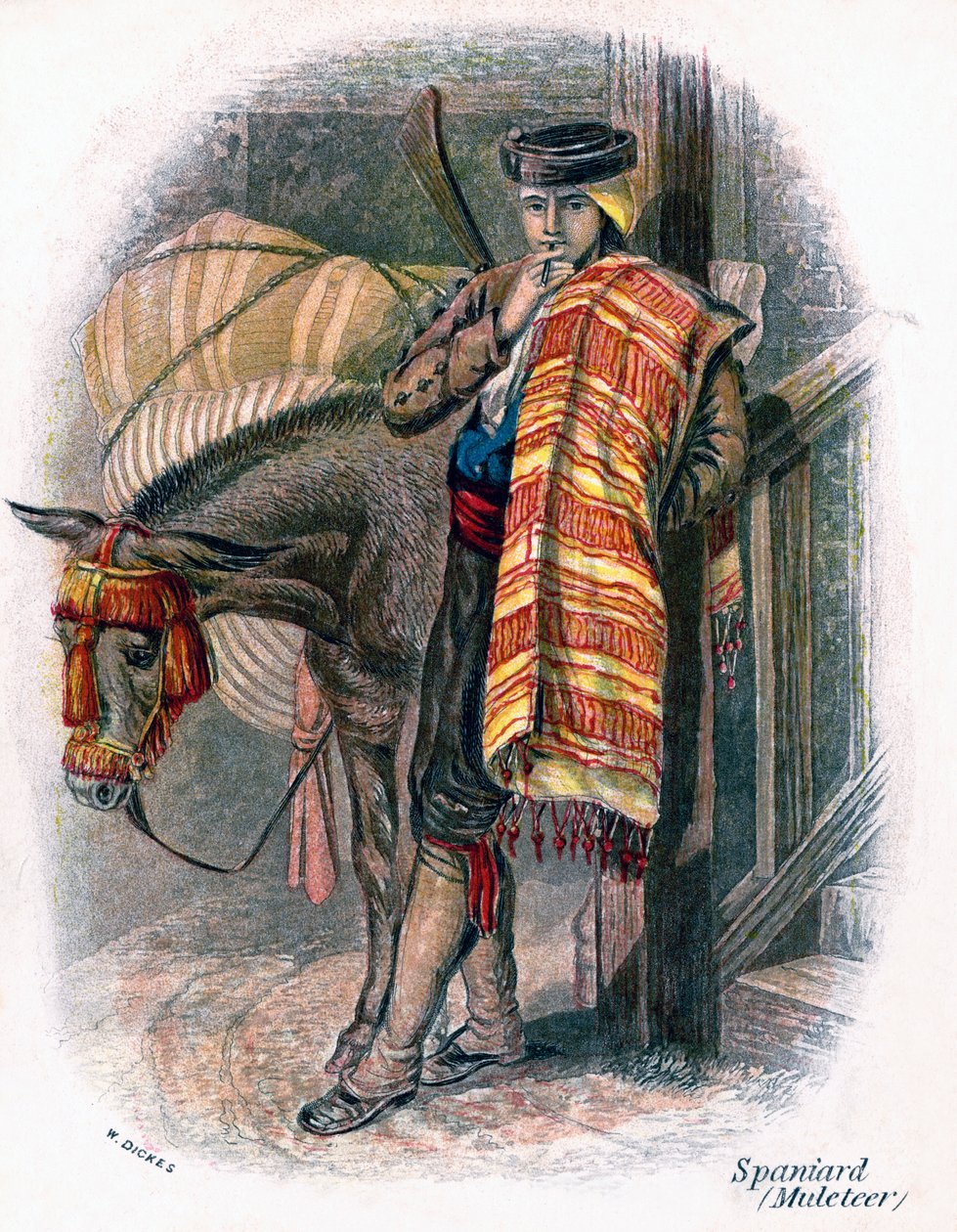 Spanischer Maultiertreiber, 1809 von W. Dickes