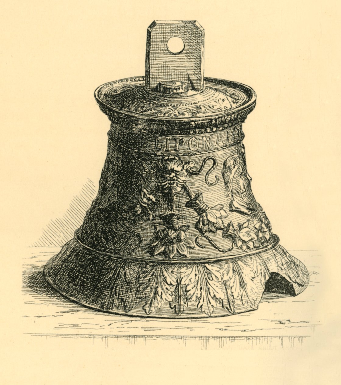 Bronzene Handglocke, um 1530-1570, 1881 von W. E. Mackaness