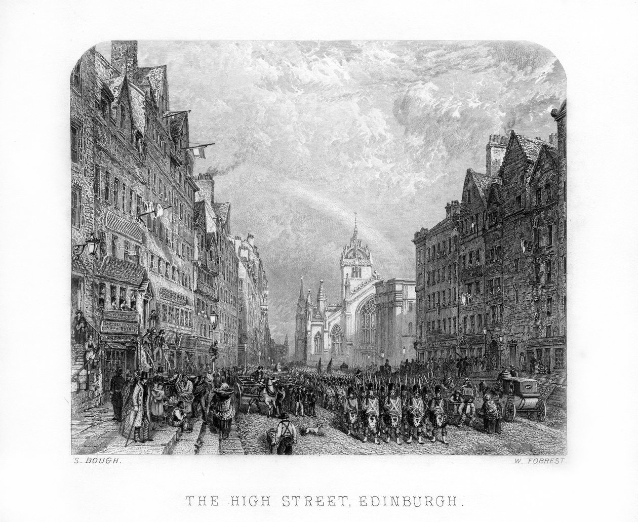 Die High Street, Edinburgh, 1870 von W. Forrest