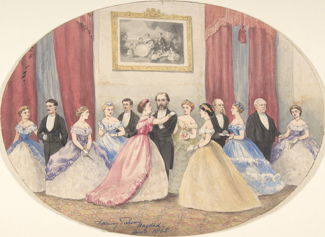 Britischer Empfang in Bagdad, 1865 von W Henry Pierson