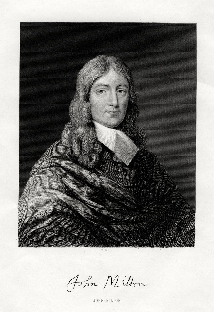 John Milton, englischer Dichter von W. Holl