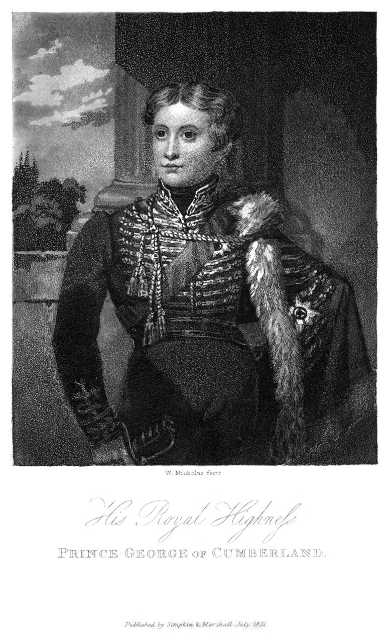 Prinz Georg von Cumberland, 1831 von W. Nicholas
