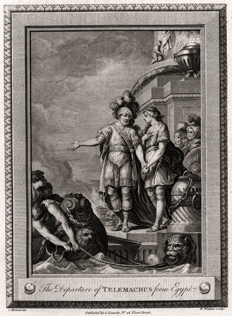 Die Abreise des Telemachus aus Ägypten von W. Walker