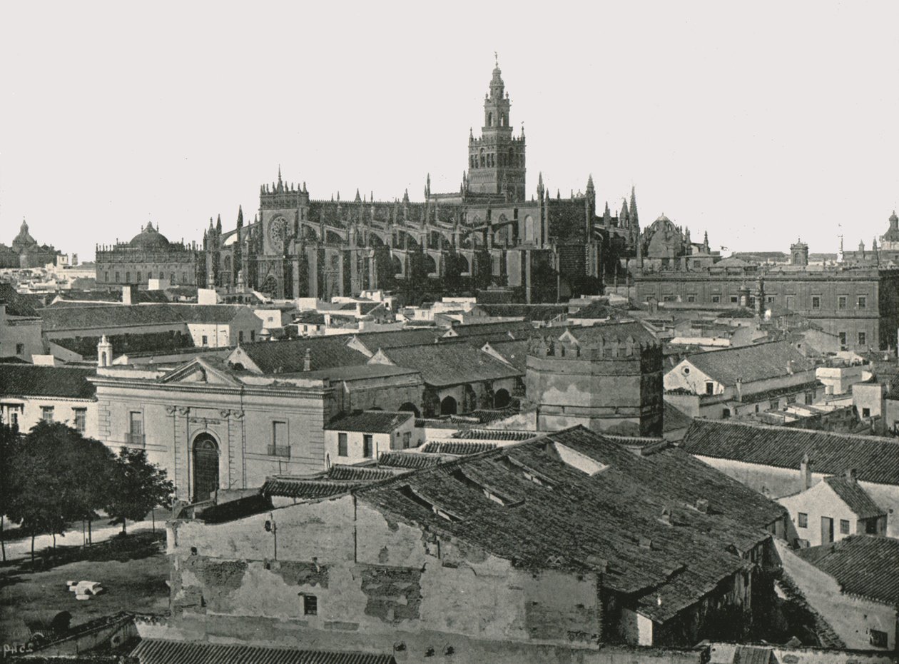 Die Kathedrale, Sevilla, Spanien, 1895 von W and S Ltd