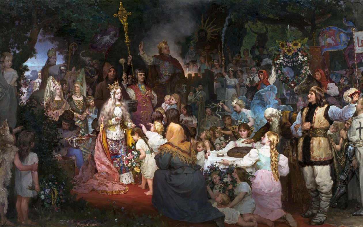Die Taufe Litauens von Władysław Ciesielski