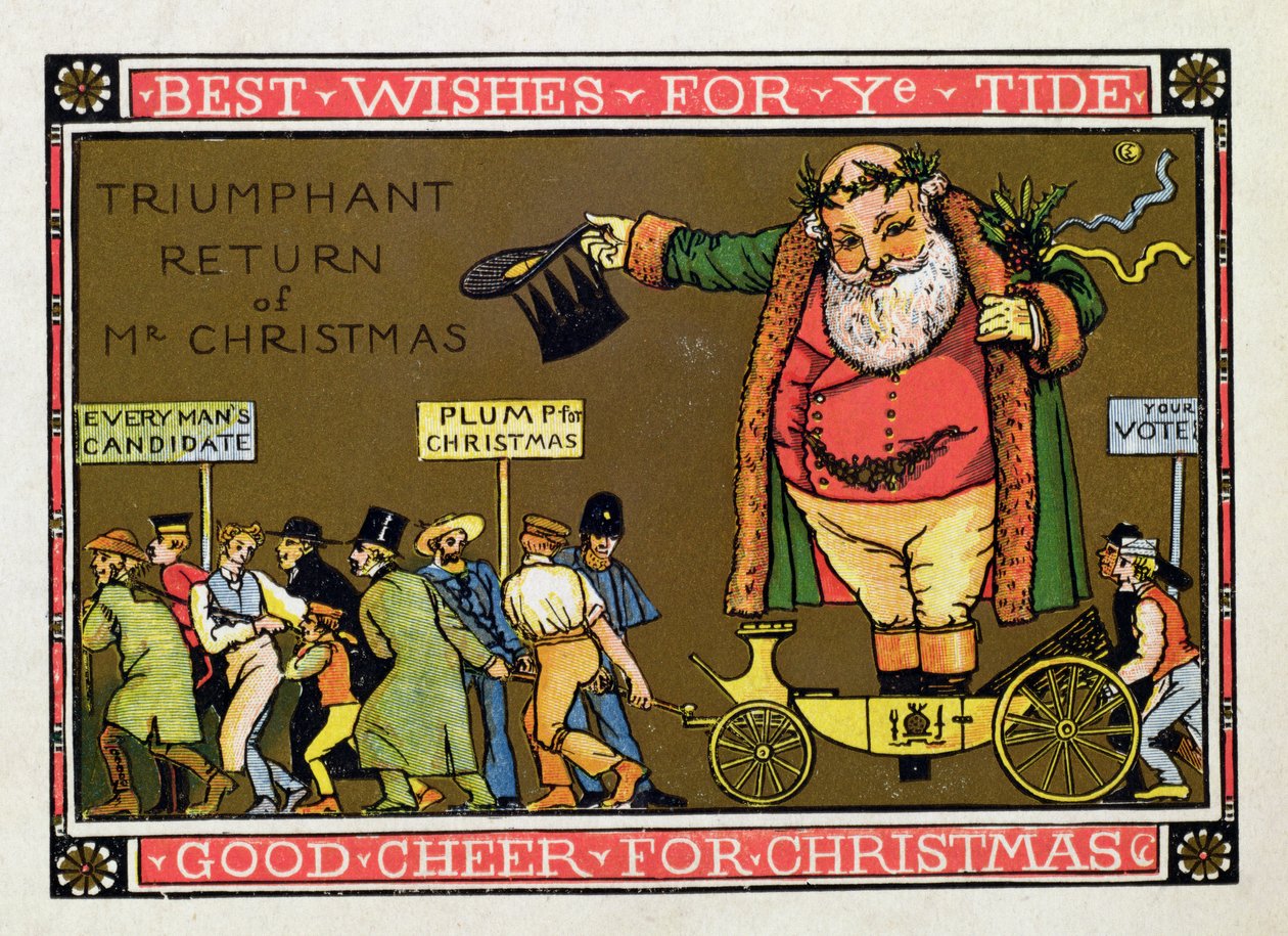 Weihnachtskarte von Walter Crane