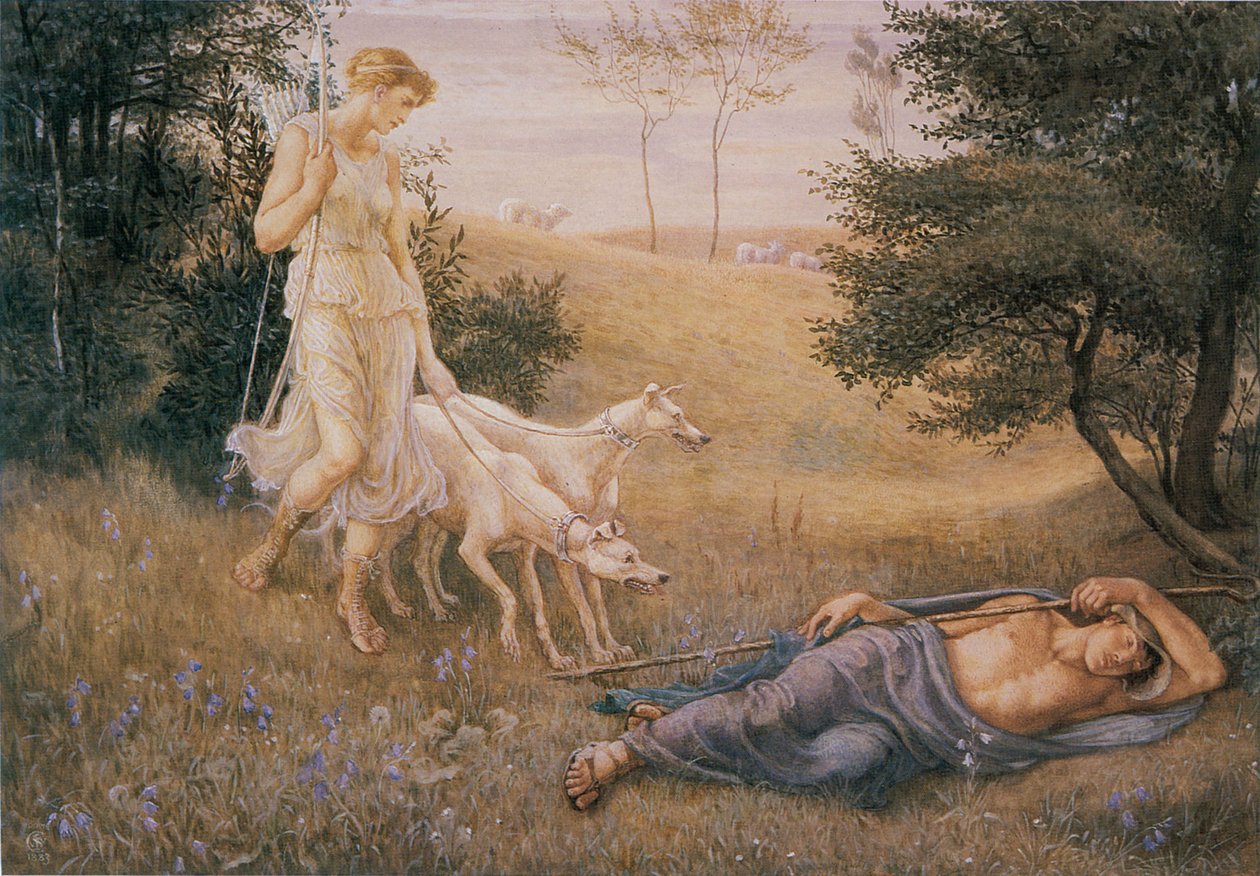 Diana und Endymion von Walter Crane