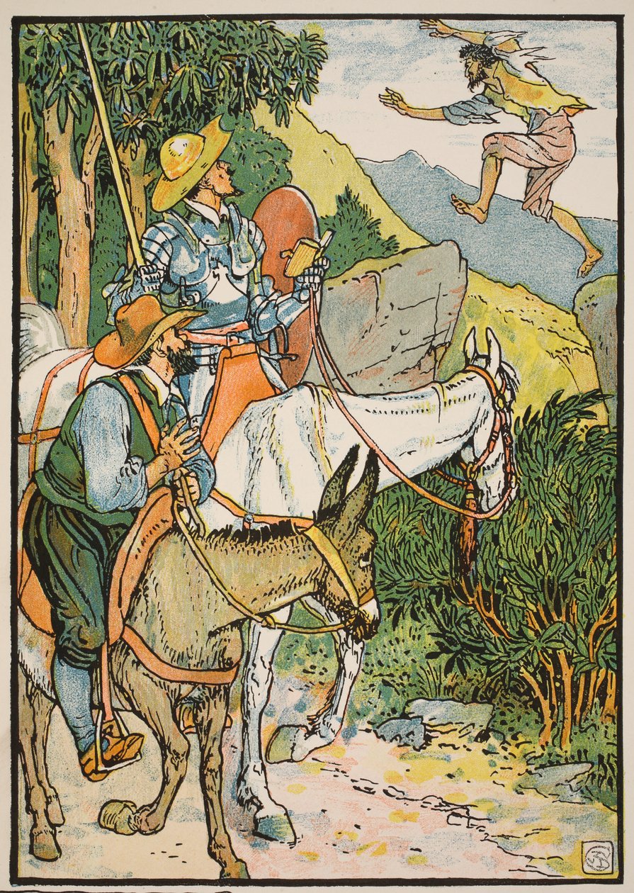 Don Quijote trifft Cardenio, Illustration aus 