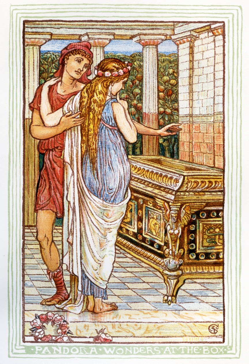Pandoras Büchse von Walter Crane