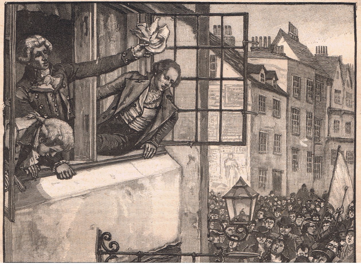 Die Priestley-Unruhen in Birmingham AD 1791 von Walter Paget