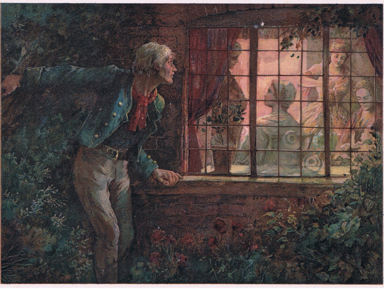 Die Rückkehr von Enoch Arden, Illustration aus Tennyson Bilder veröffentlicht von E P Dutton & Co, ca. 1900 von Walter Paget