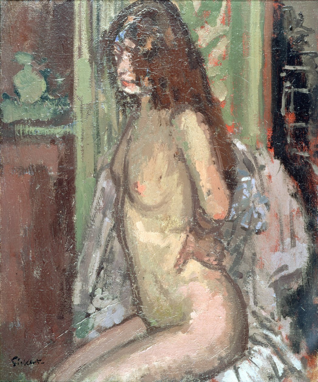 Sitzender Akt, Paris, 1906 von Walter Richard Sickert