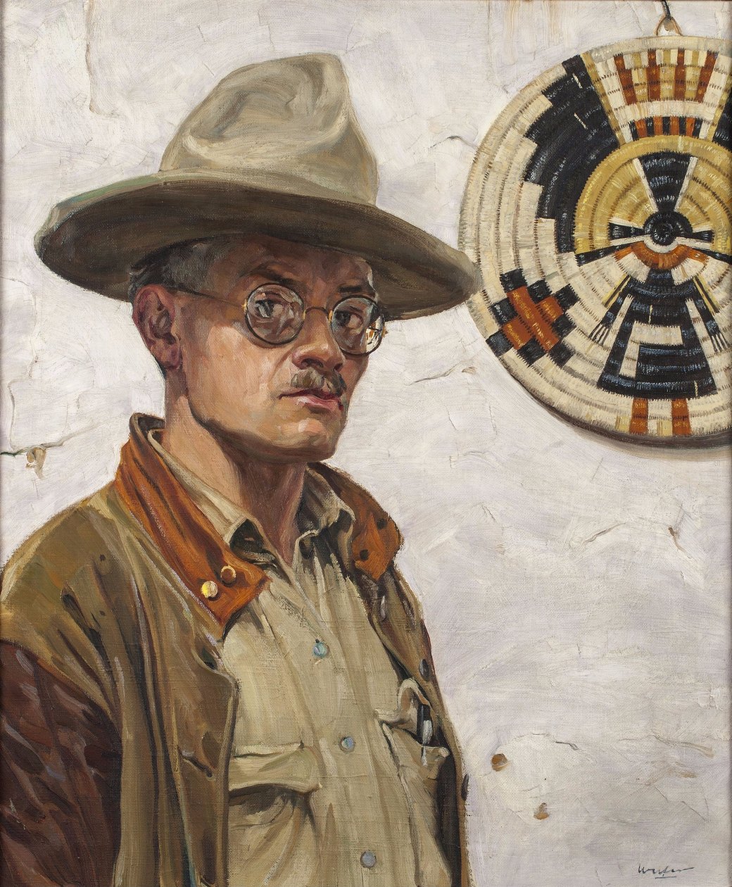 Selbstporträt von Walter Ufer