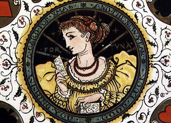 Weihnachtskarte von Walter Crane