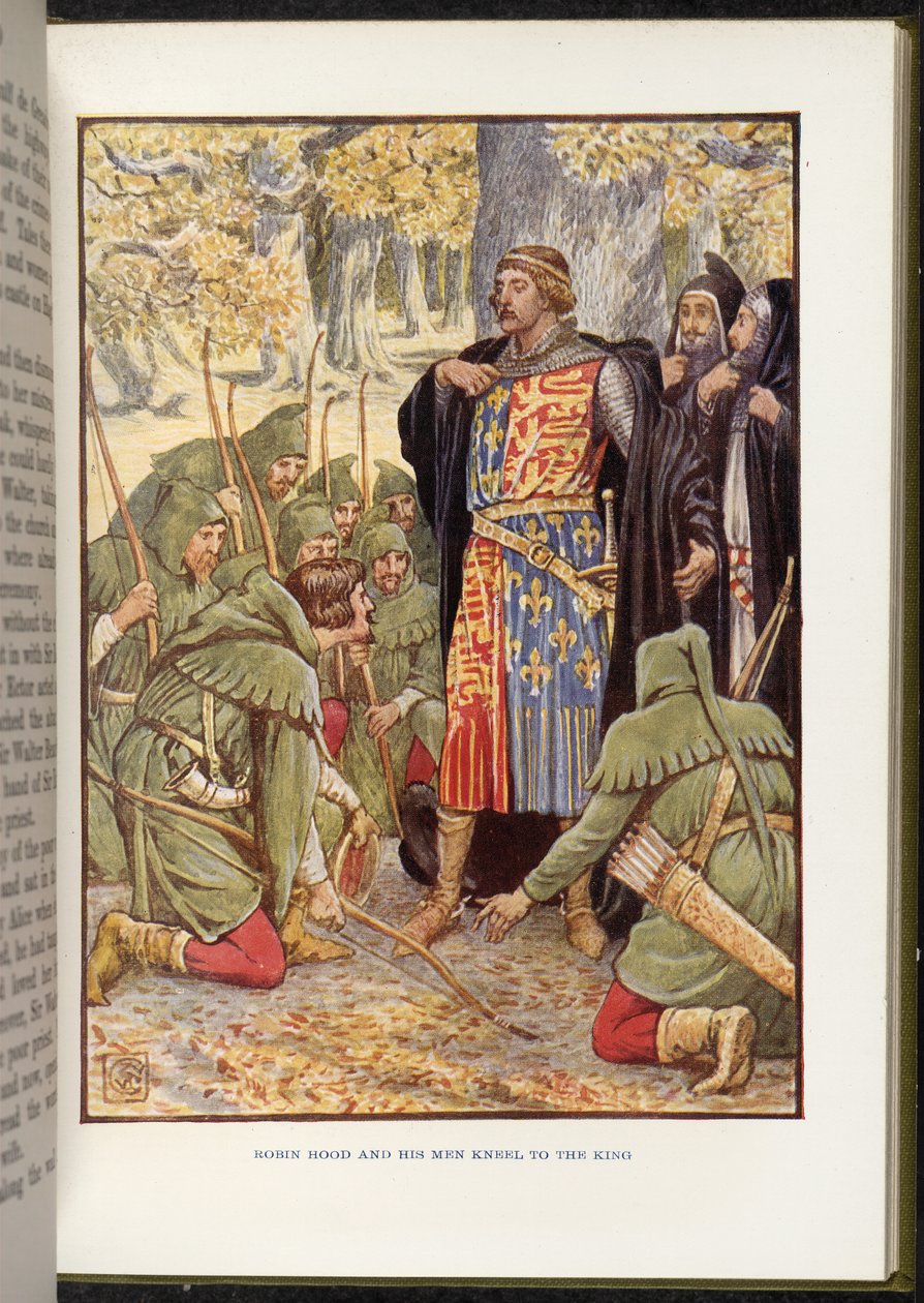 Robin Hood vor Richard I. von Walter Crane