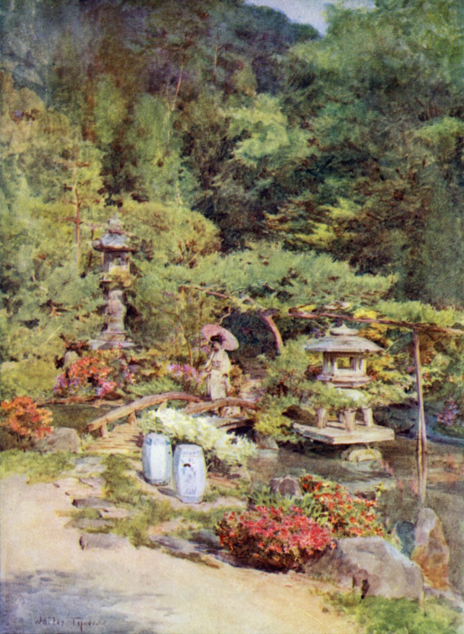 Ein klassisches Gartendesign, Kyoto von Walter Frederick Roofe Tyndale