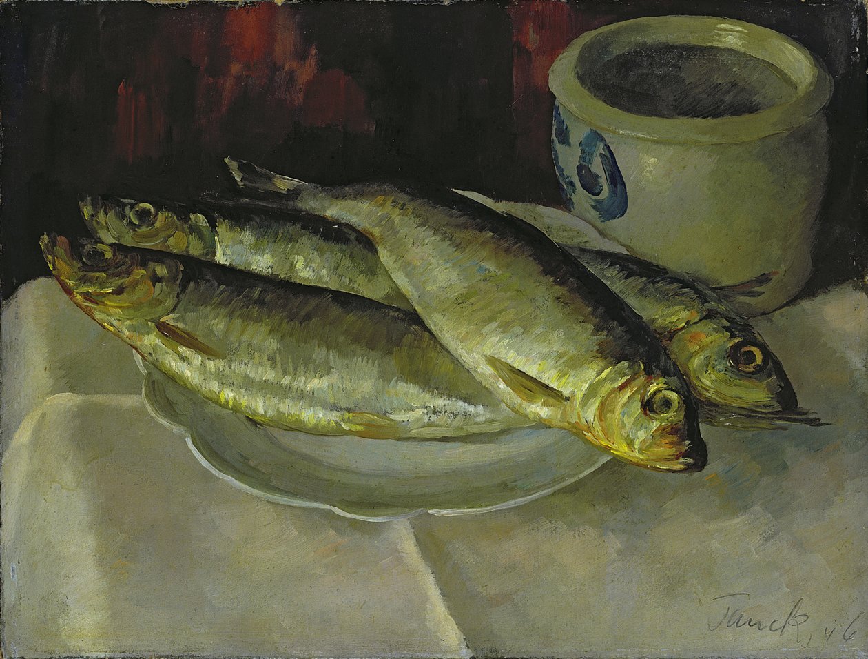 Fisch-Stillleben von Walter Heinrich Tanck