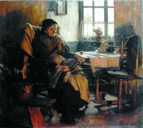 Im Feuerschein von Walter Langley