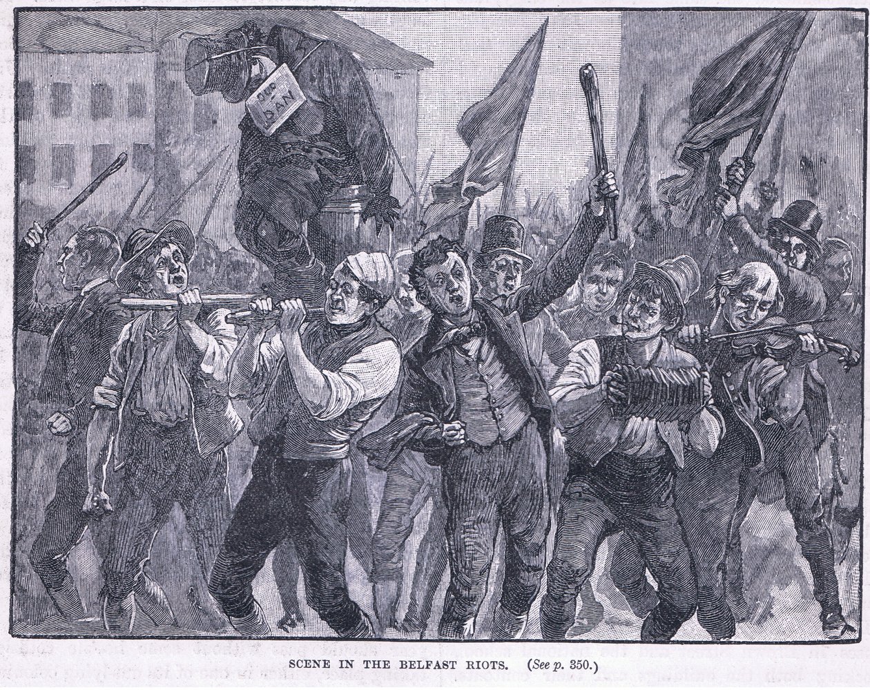 Szene bei den Belfast-Unruhen 1864 n. Chr. von Walter Paget