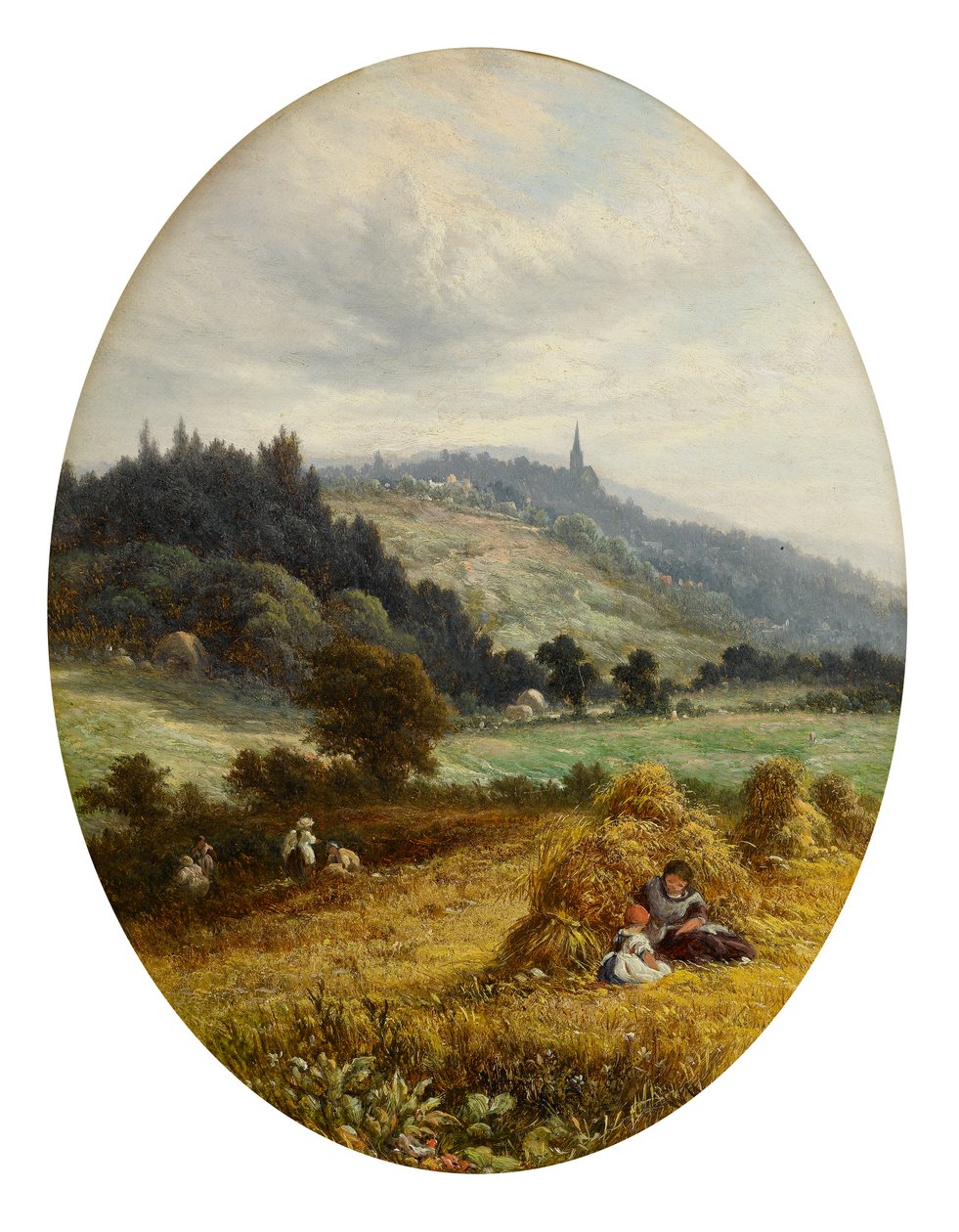 Erntezeit in Earlswood, nahe Redhill, Surrey von Walter Williams