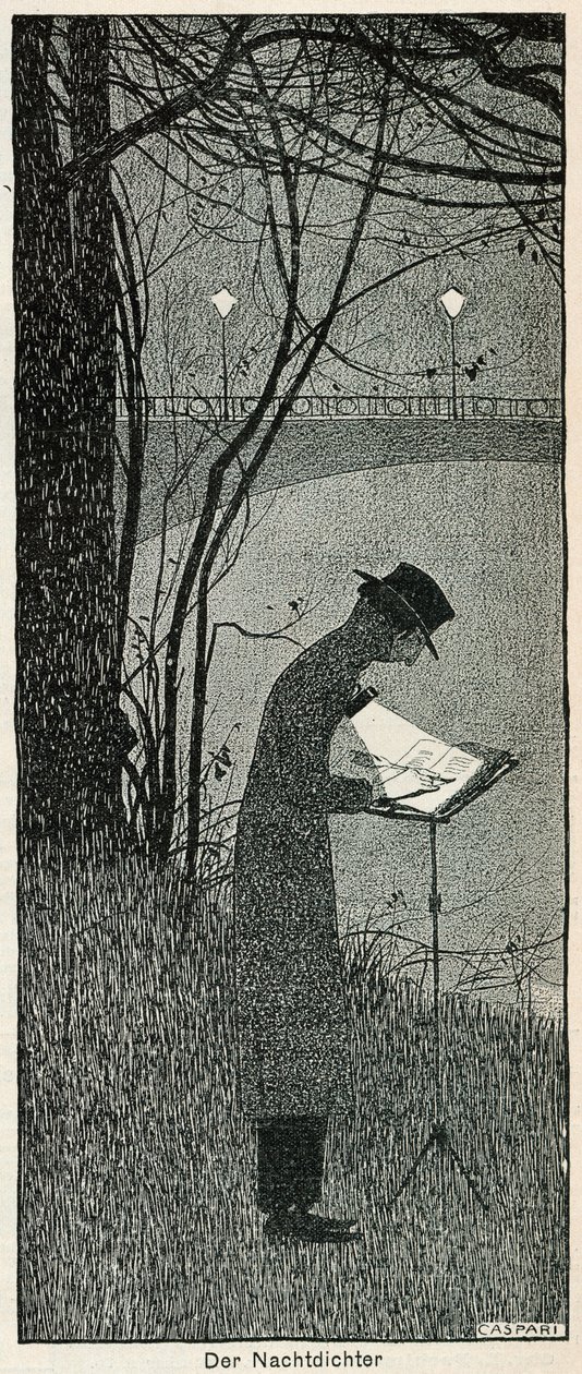 Der Nachtdichter, 1898 von Walther Caspari