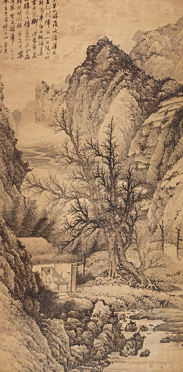 Landschaft im Stil von Juran von Wang Gai