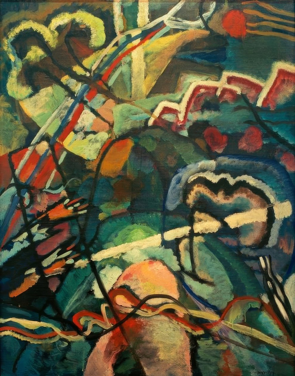 Bild mit weißem Rand von Wassily Kandinsky