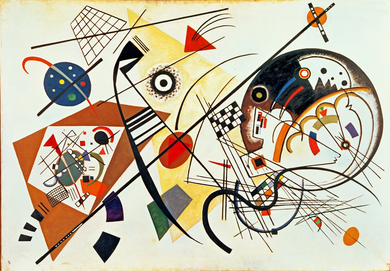 Kreuzende Linien, 1923 von Wassily Kandinsky