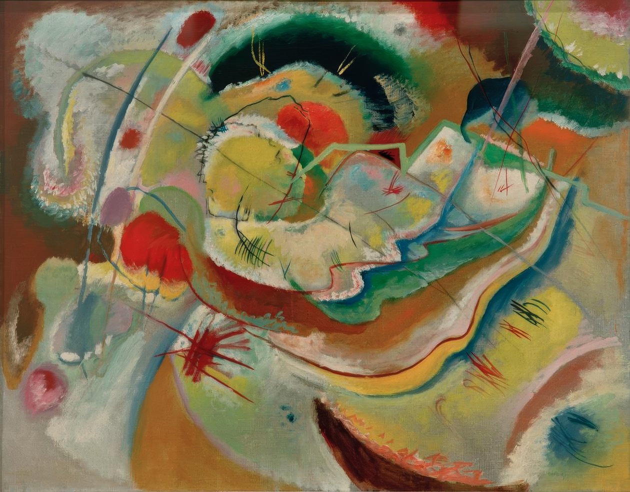 Kleines Bild mit Gelb von Wassily Kandinsky
