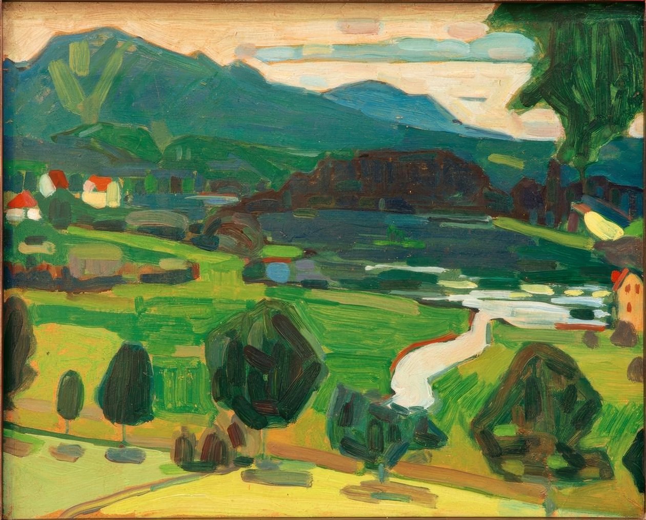 Murnau-Blick über den Staffelsee von Wassily Kandinsky