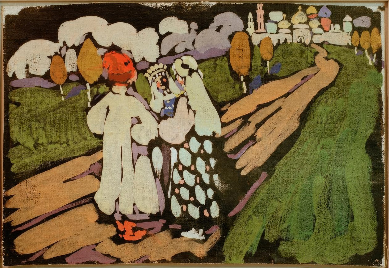 Russische Szene von Wassily Kandinsky