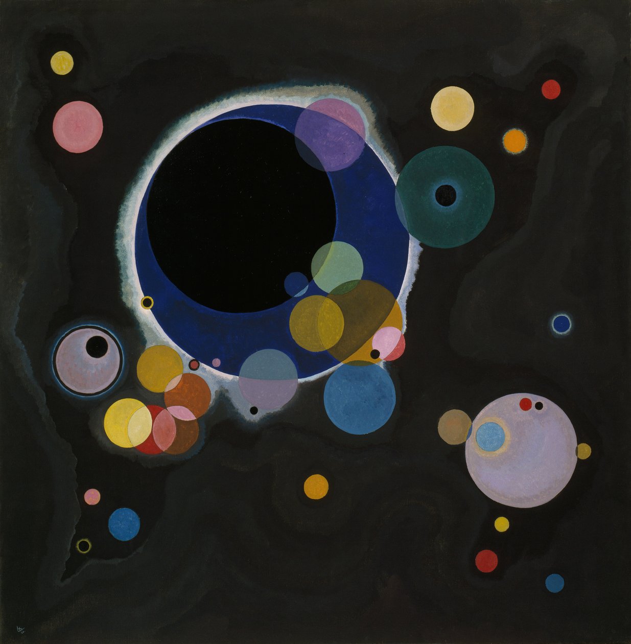 Skizze für mehrere Kreise, 1926 von Wassily Kandinsky