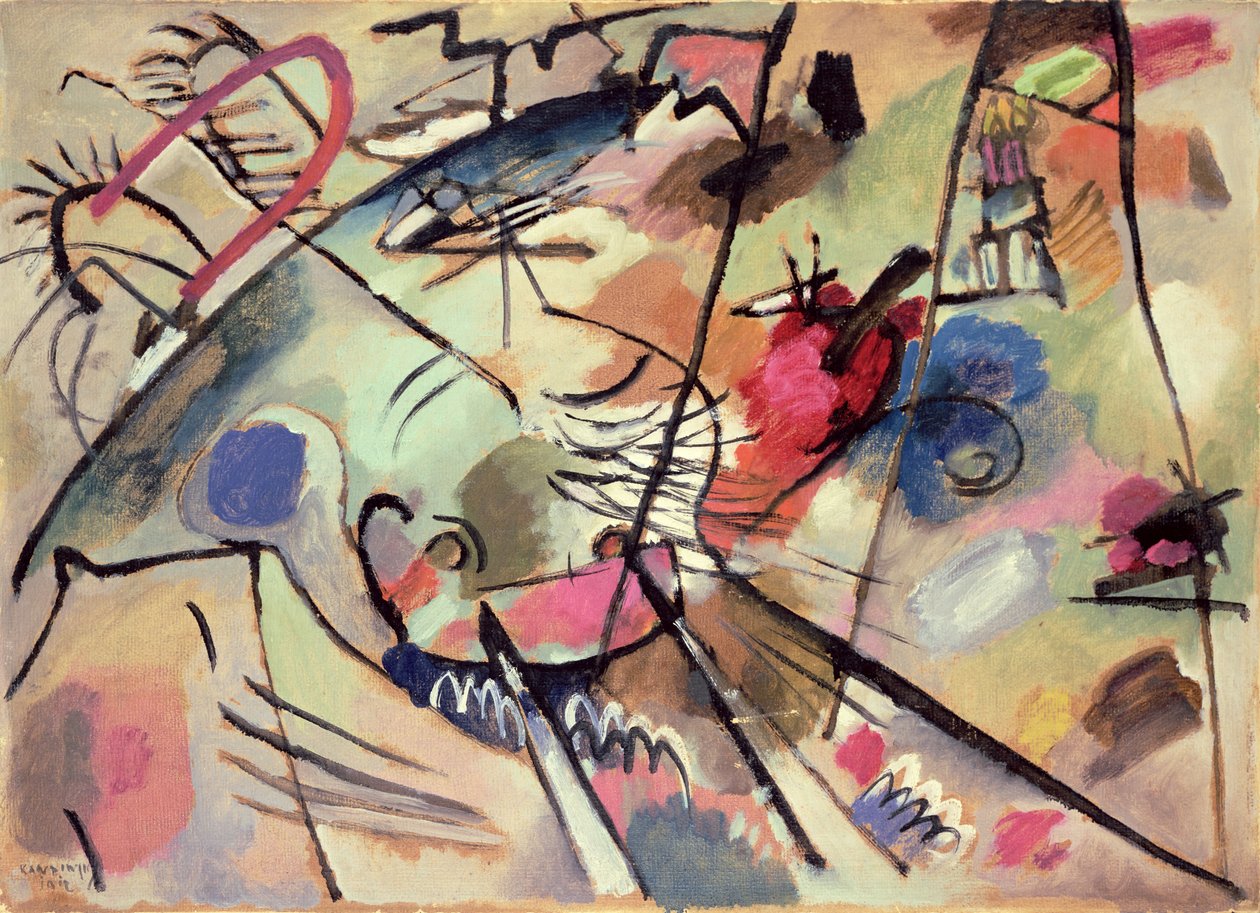 Studie für Improvisation 24, 1912 von Wassily Kandinsky