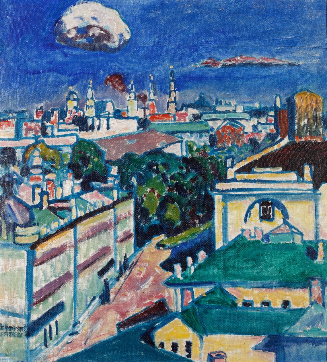 Ansicht von Moskau von Wassily Kandinsky