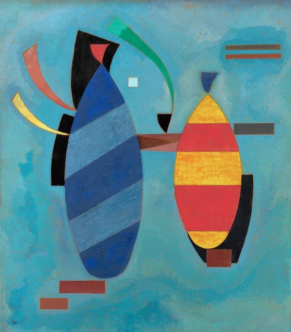 Beide gestreift von Wassily Kandinsky