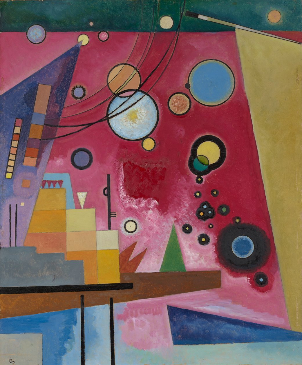 Schweres Rot von Wassily Kandinsky