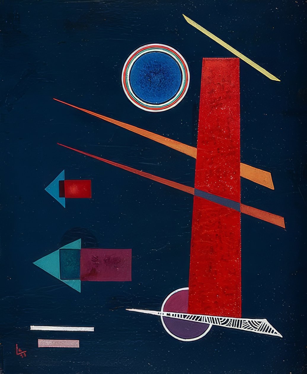 Mächtiges Rot von Wassily Kandinsky