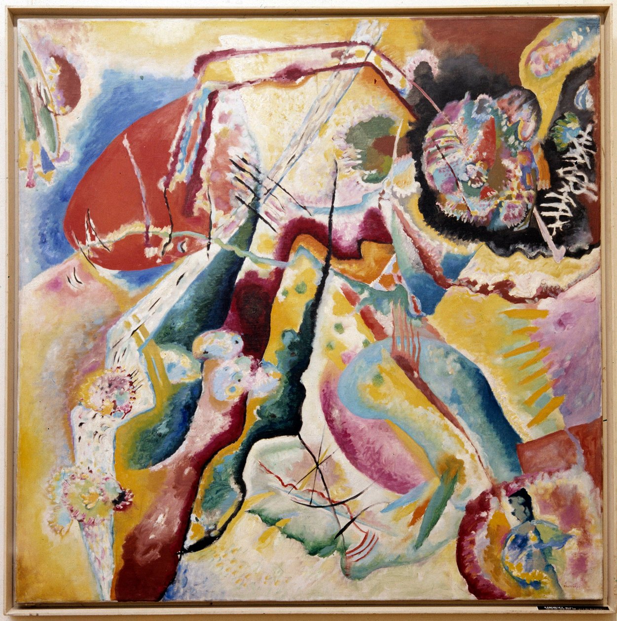 Gemälde mit rotem Fleck, 1914 von Wassily Kandinsky