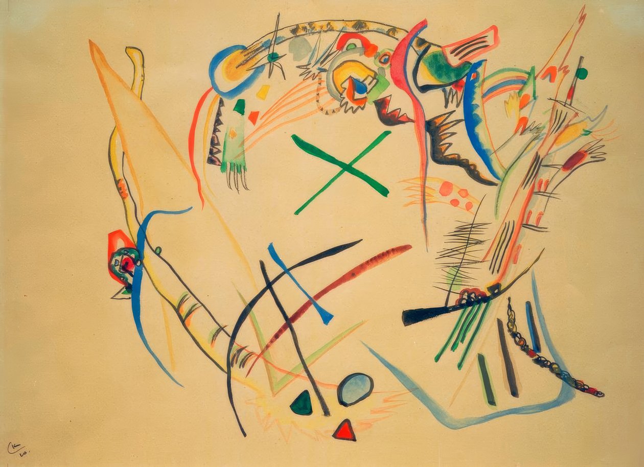 Skizze von Wassily Kandinsky